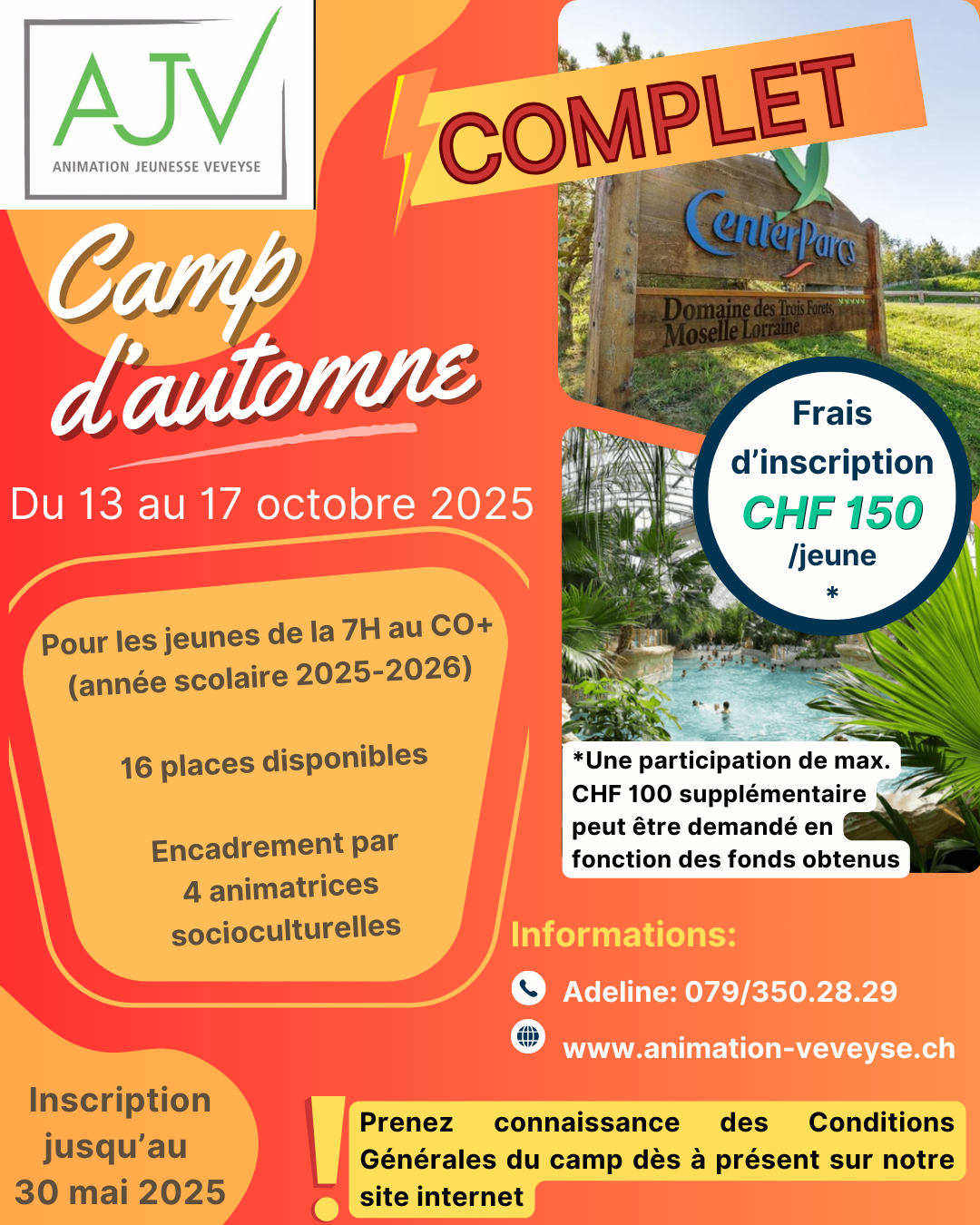 Camp D’automne Complet Animation Jeunesse de la Veveyse