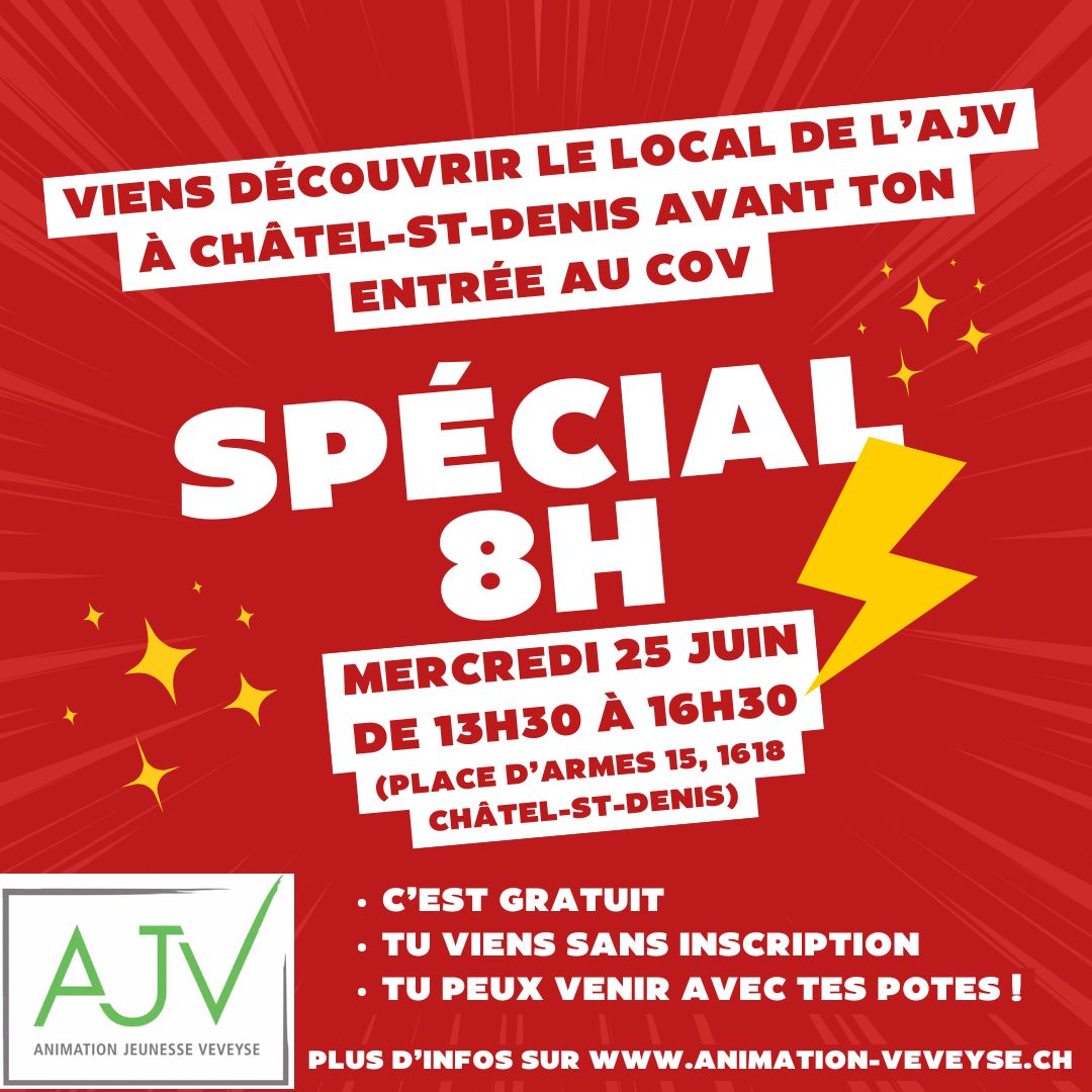 Spécial 8h Animation Jeunesse de la Veveyse
