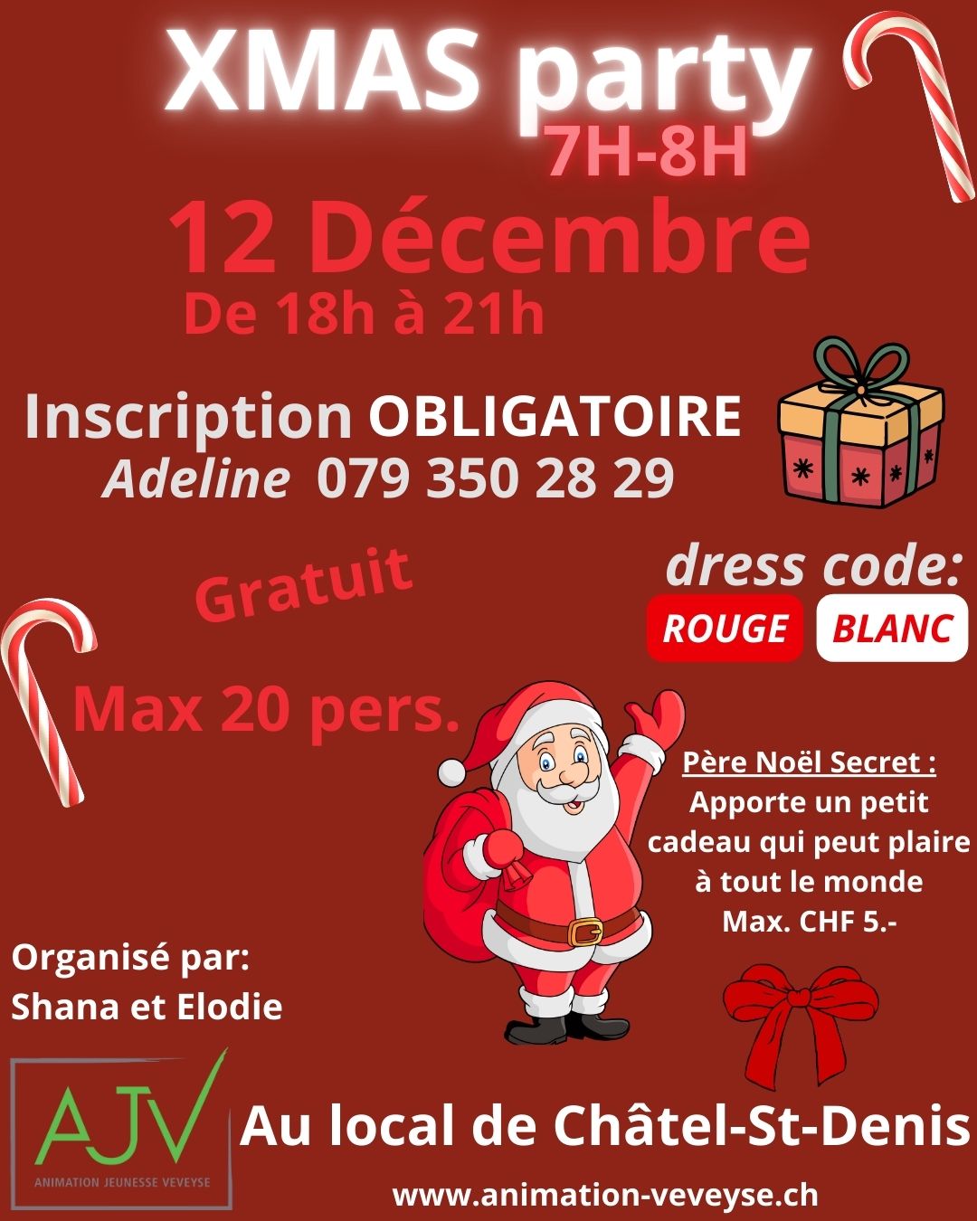 Xmas Party Animation Jeunesse de la Veveyse