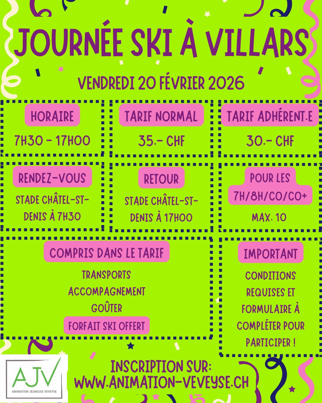 Ski Animation Jeunesse de la Veveyse