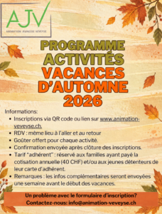 Flyers D'automne1 Animation Jeunesse de la Veveyse